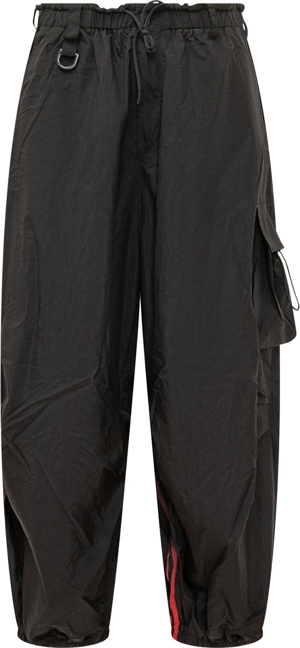Y-3 Pantaloni Cargo Ampi con Coulisse Zwart