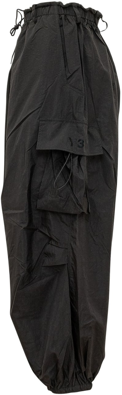 Y-3 Pantaloni Cargo Ampi con Coulisse Zwart