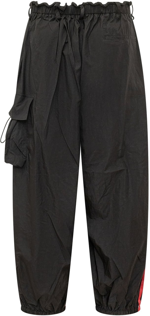 Y-3 Pantaloni Cargo Ampi con Coulisse Zwart