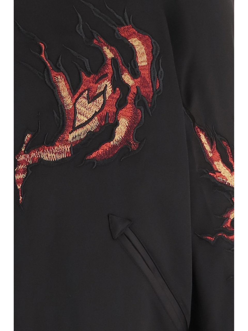 Y-3 Stretch Nylon Jacket With Ribbed Detailing And Embroidery Zwart