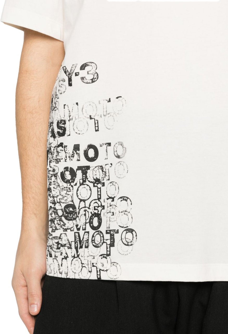 Y-3 T-Shirts And Polos White Wit