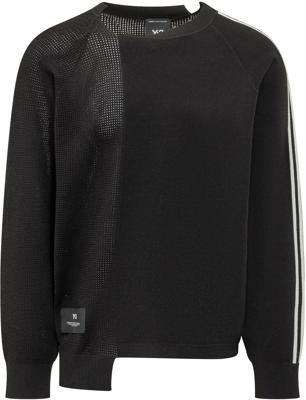 Y-3 KNIT SWEATER Zwart