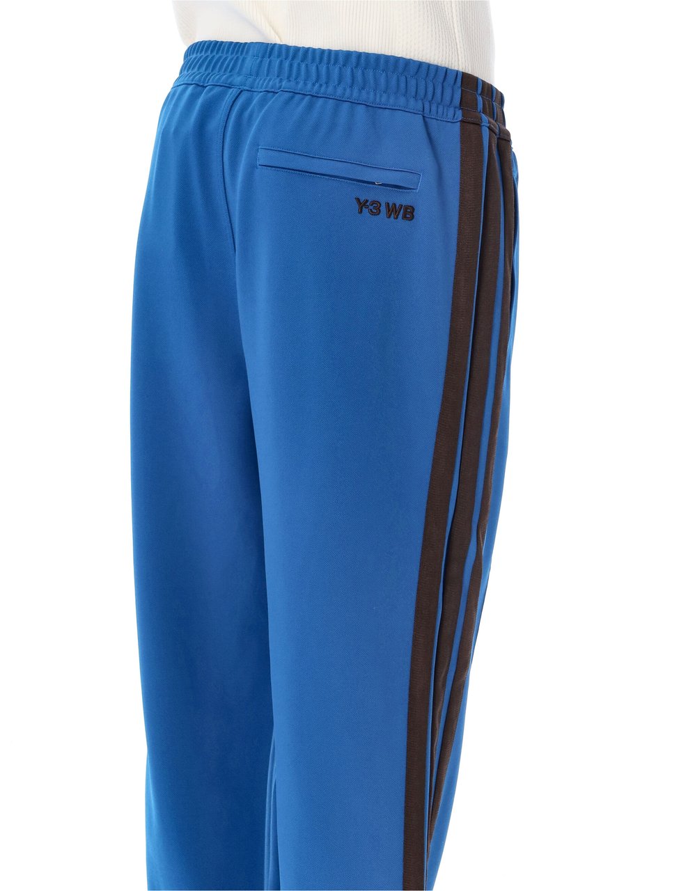 Y-3 Relaxed Fit Side Stripes Casual Pants Blauw
