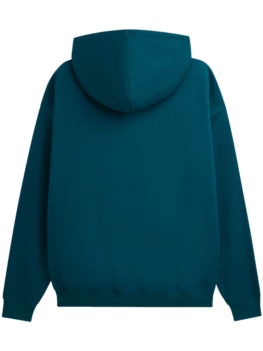 Y-3 Unisex Cotton-Blend Drawstring Hoodie Groen