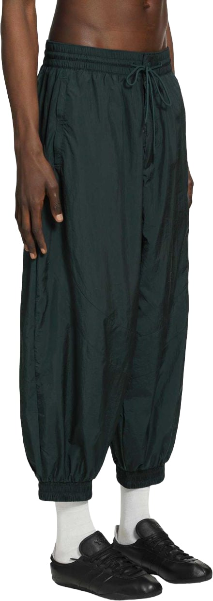 Y-3 Trousers Black Donkergroen
