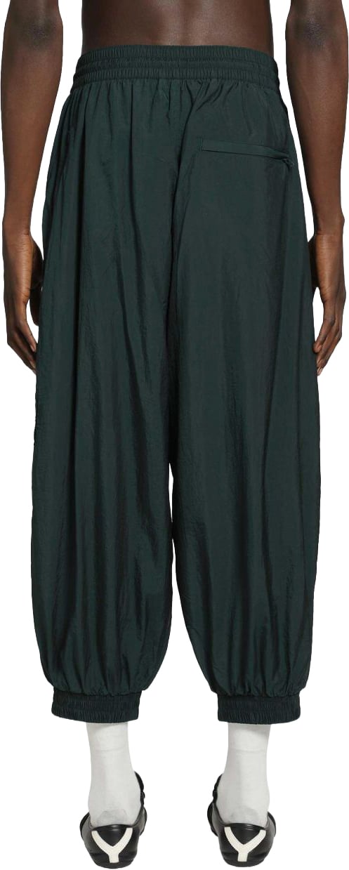 Y-3 Trousers Black Donkergroen
