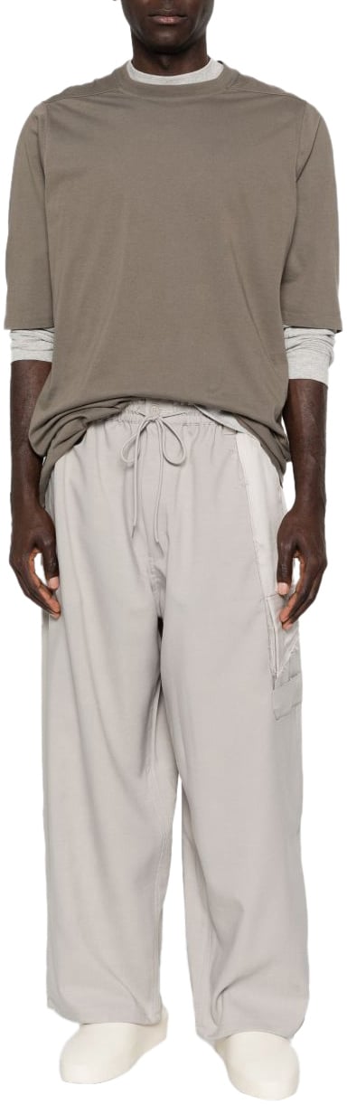 Y-3 Trousers Brown Lichtgrijs