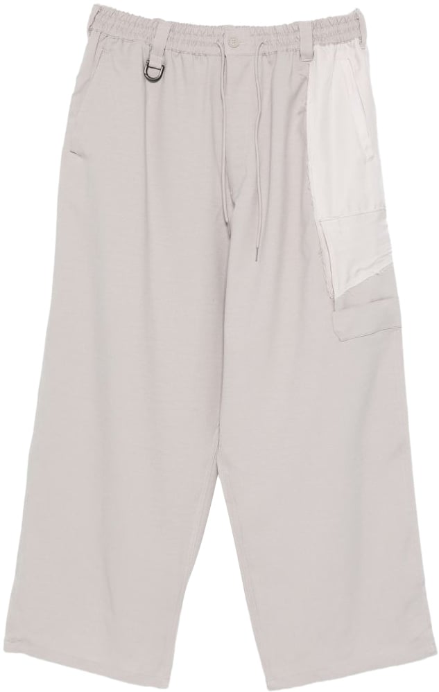 Y-3 Trousers Brown Lichtgrijs