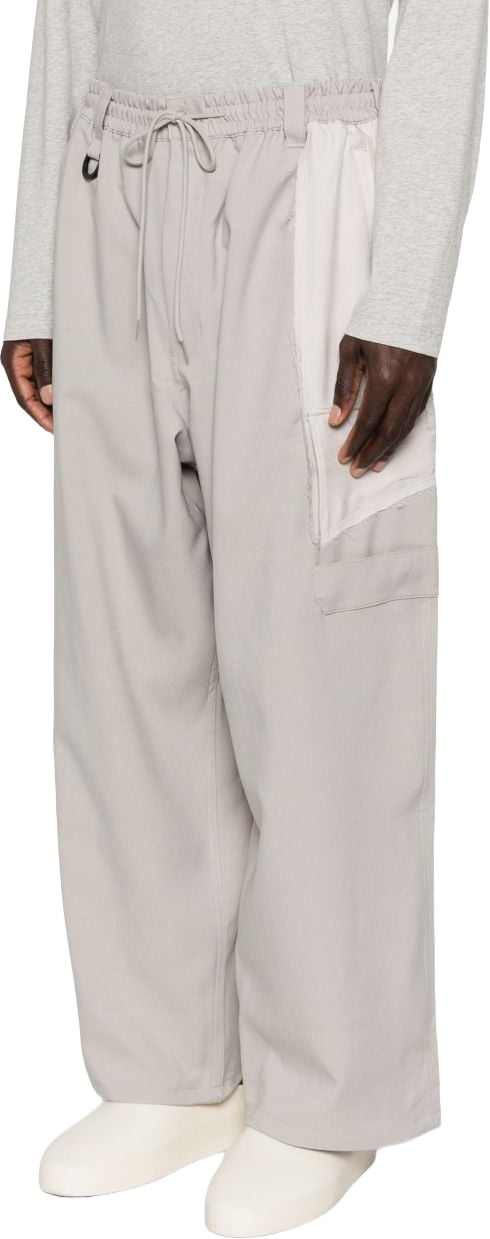 Y-3 Trousers Brown Lichtgrijs