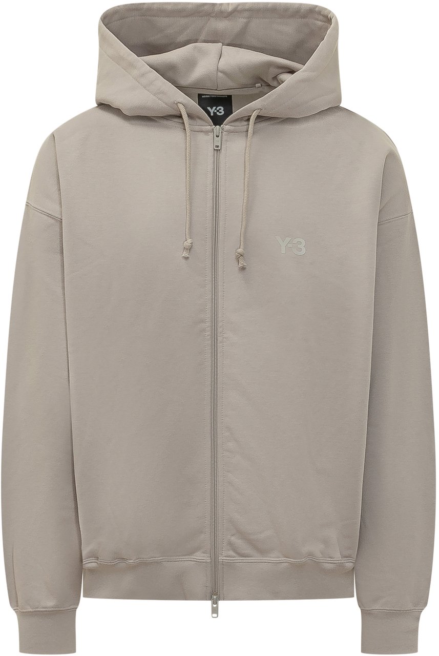 Y-3 FL ZIP HOODIE Taupe