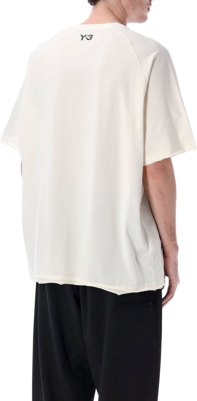 Y-3 Stripes S/S Tee Bianco Wit