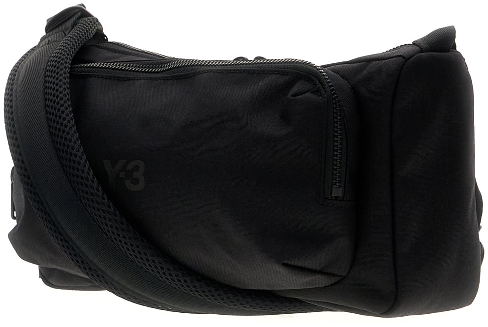 Y-3 Y3 Adidas Black nylon crossbody Zwart