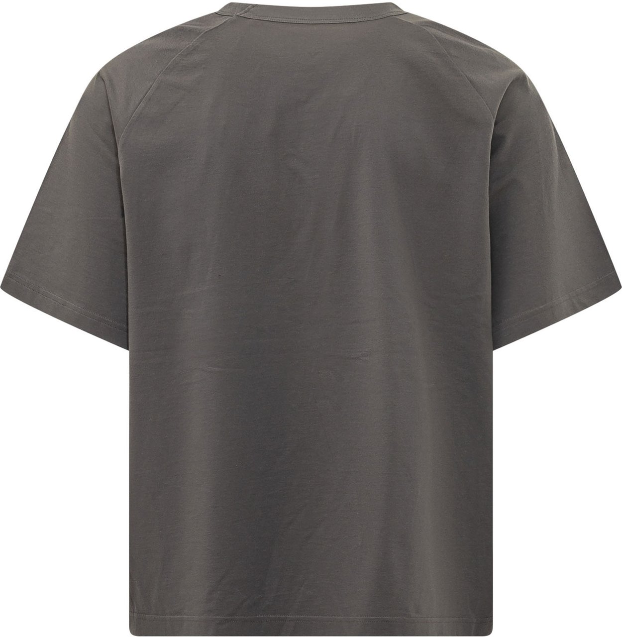 Y-3 T-shirt Boxy con Logo Donkergrijs