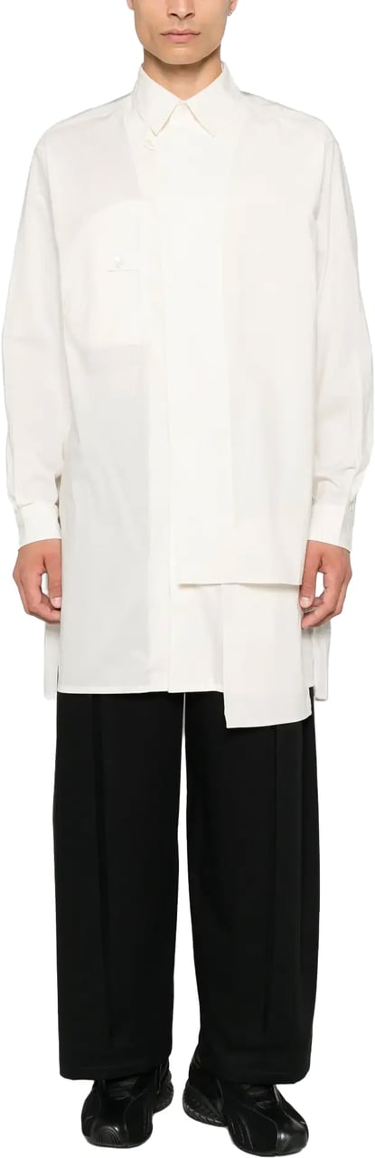 Y-3 Adap Co Shirt Cwhite Wit