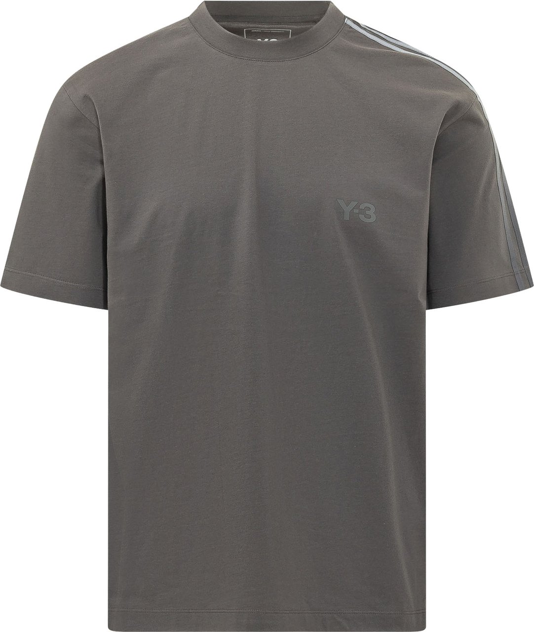 Y-3 T-shirt Girocollo con Logo Grijs
