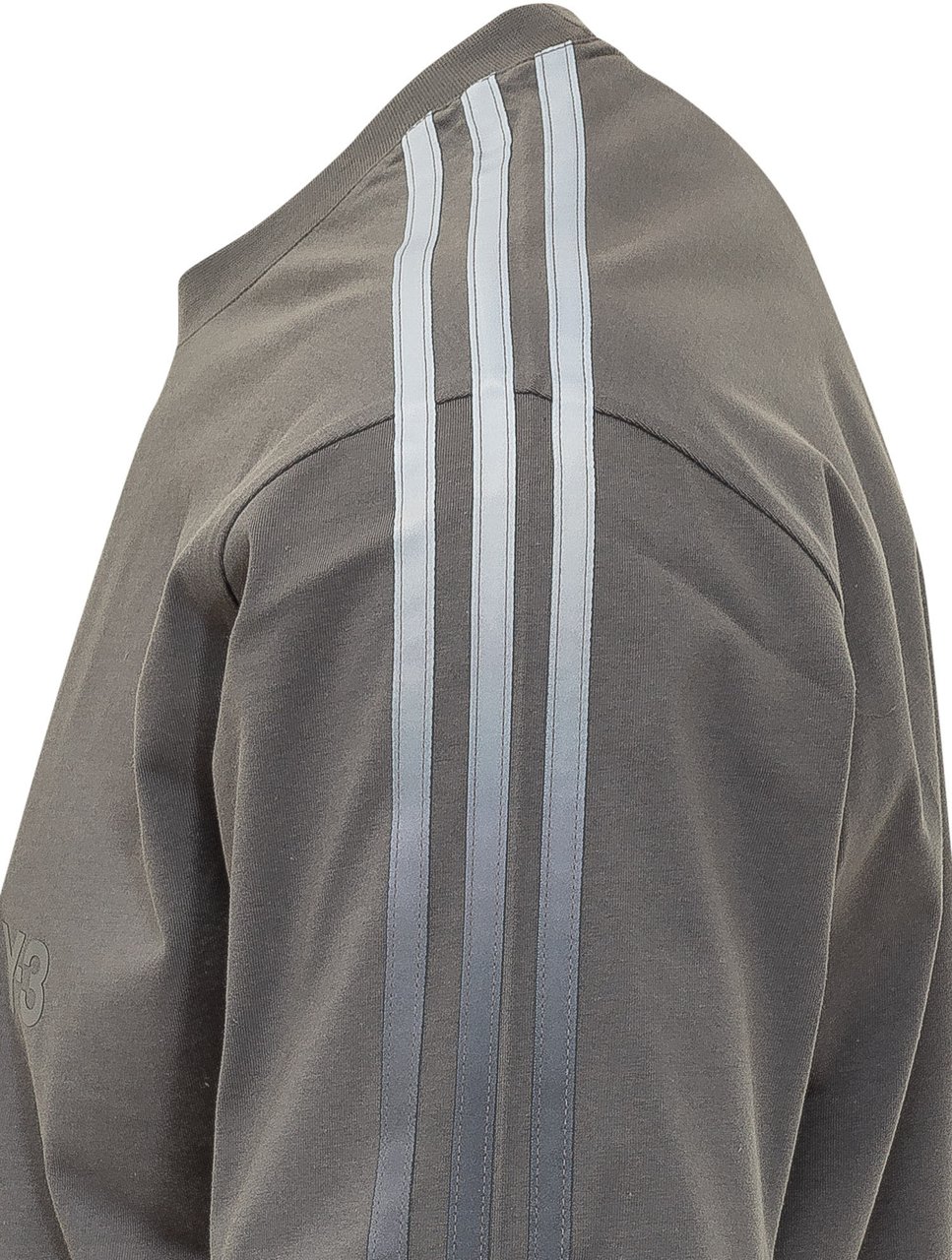 Y-3 T-shirt Girocollo con Logo Grijs
