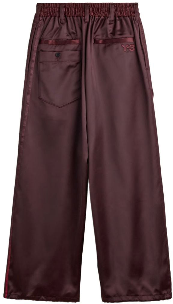 Y-3 Trousers Red Maroon