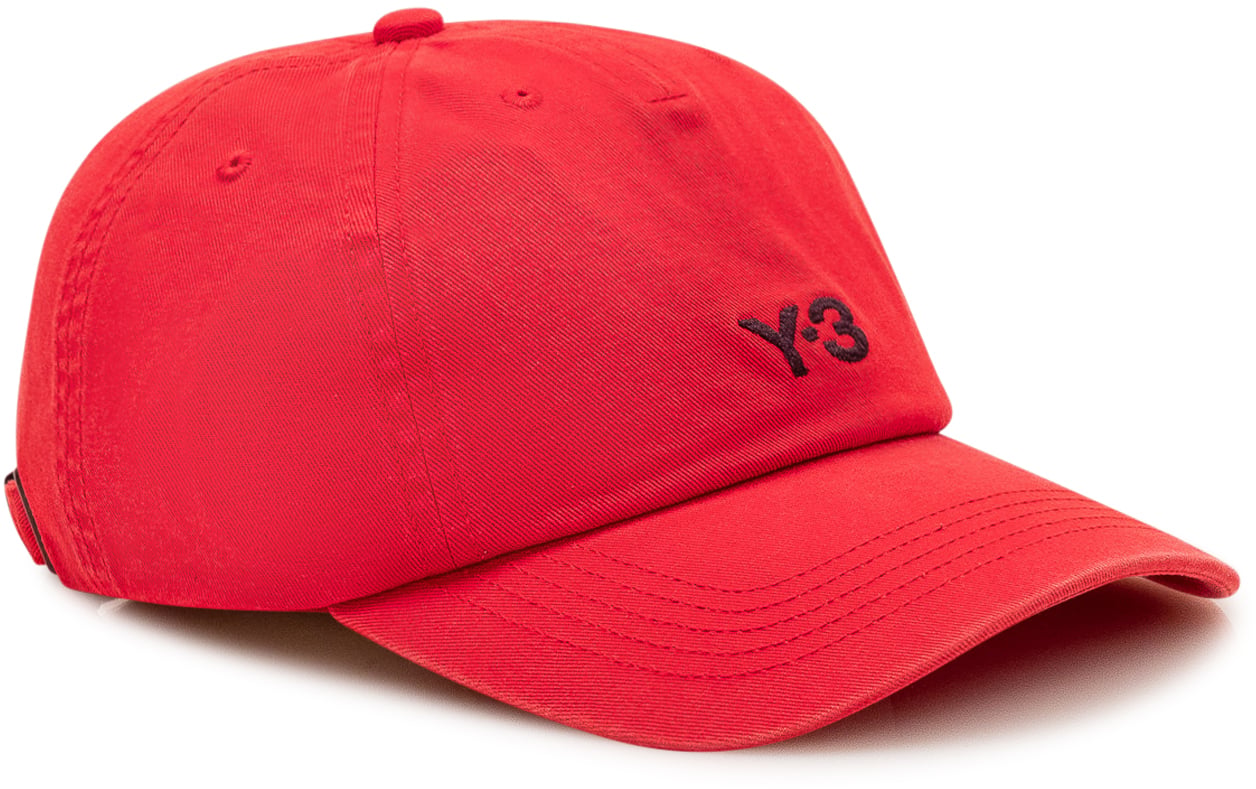 Y-3 Cappellino con Logo Ricamato Rood