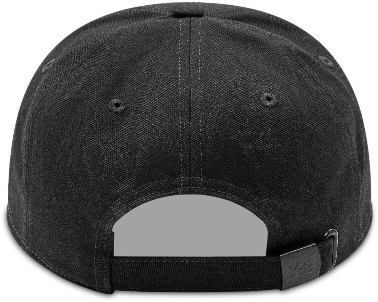 Y-3 Cappello Baseball con Logo Ricamato Zwart