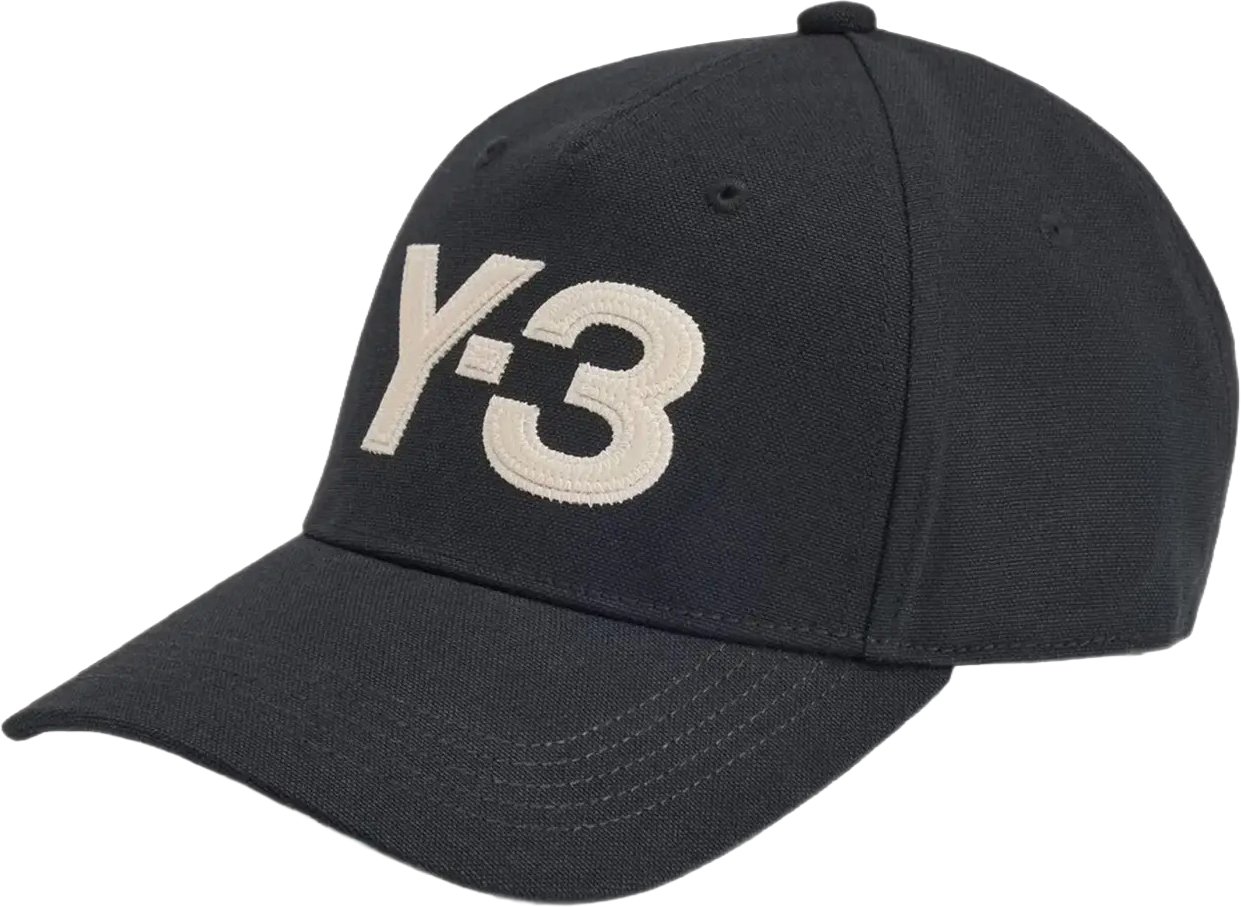 Y-3 Logo Cap Black/white Wit