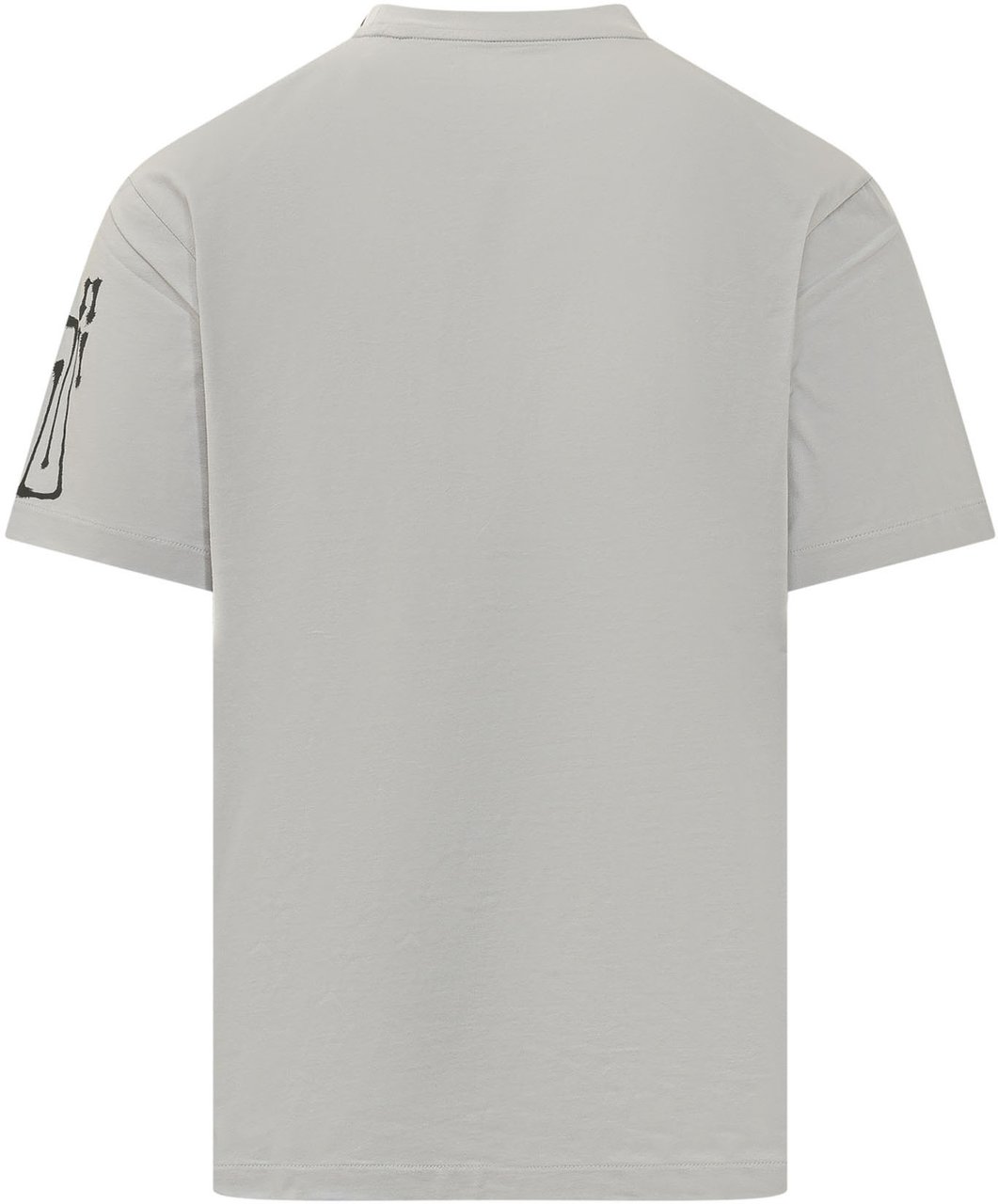 Y-3 T-shirt con Stampa Lettering Lichtgrijs