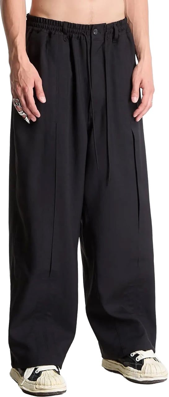 Y-3 Su Pleatd Pants Black Zwart