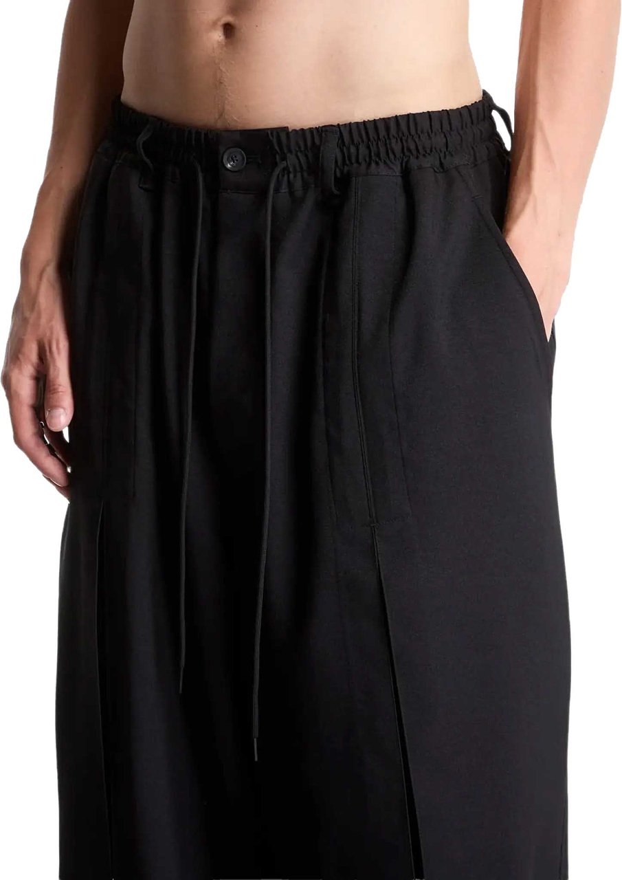 Y-3 Su Pleatd Pants Black Zwart
