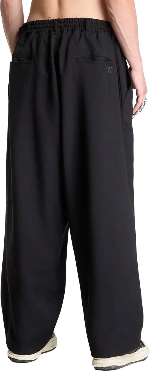 Y-3 Su Pleatd Pants Black Zwart