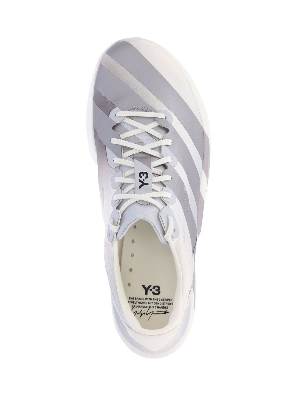 Y-3 White Adios 9 Contrast Sneakers Wit