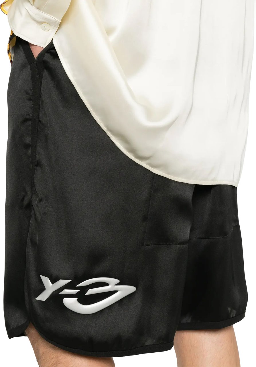 Y-3 Liqlogo Shorts Black Zwart