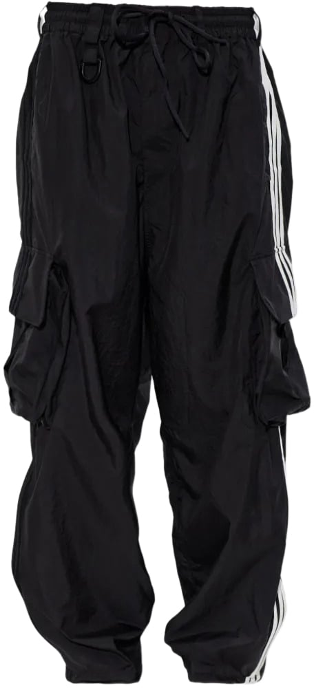 Y-3 pantalon cargo 3 bandes y 3 nylon wired Zwart