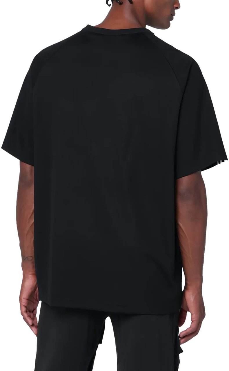 Y-3 t shirt manches courtes 3 bandes y 3 2 Zwart