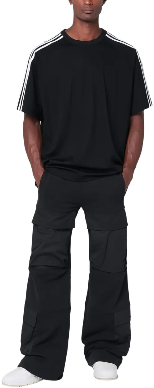 Y-3 t shirt manches courtes 3 bandes y 3 2 Zwart