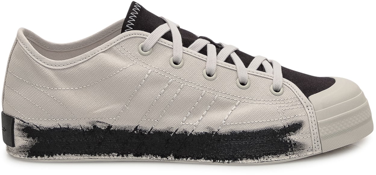 Y-3 Sneaker in Cotone Grigio Beige