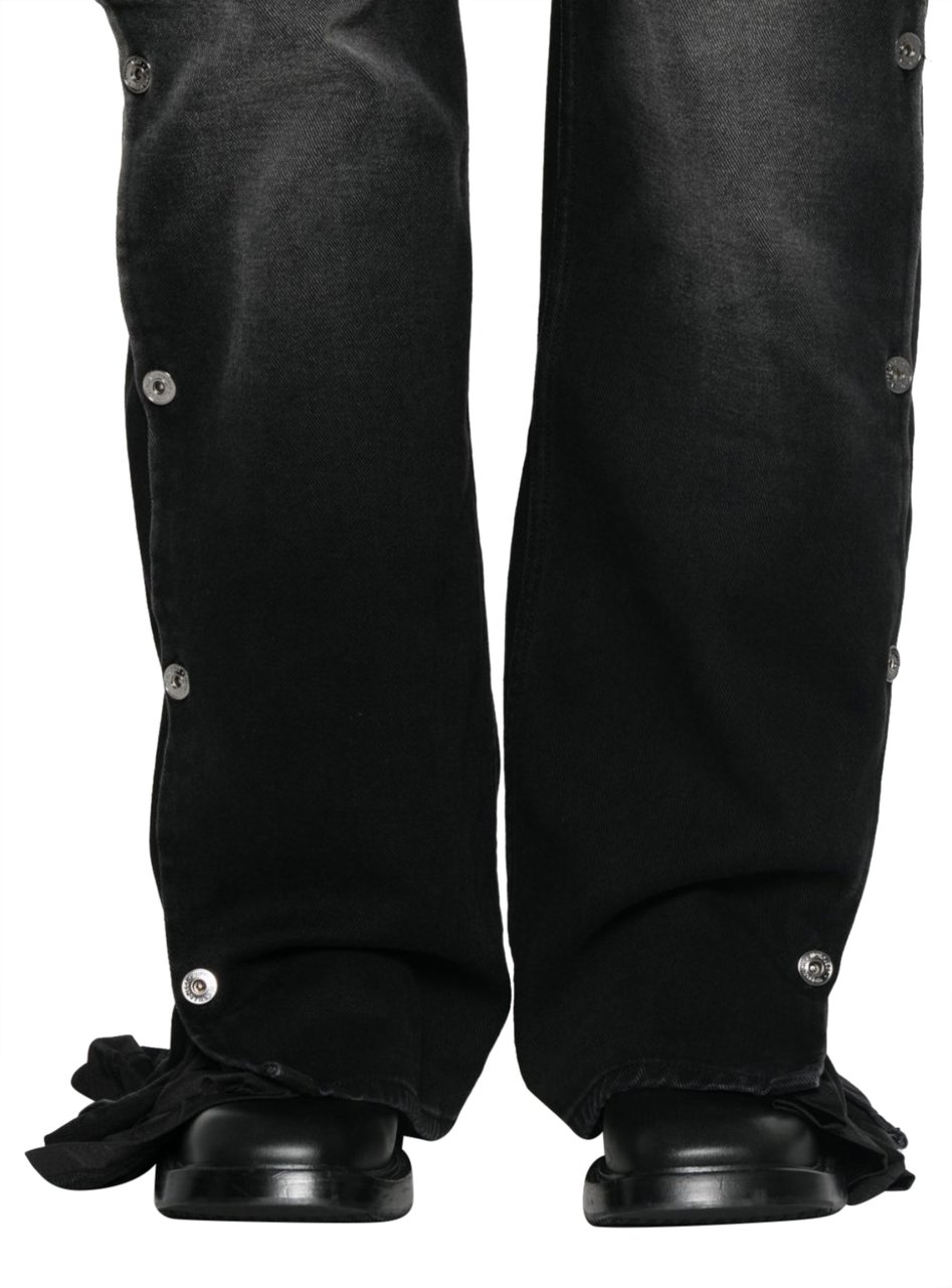 Y-project Collapsed Waist Jeans Faded Black/black Zwart