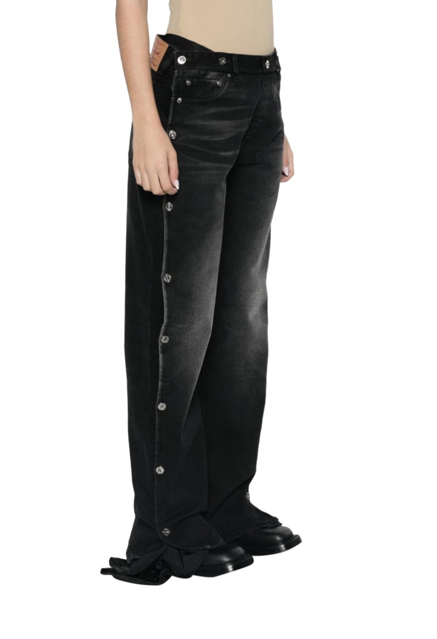 Y-project Collapsed Waist Jeans Faded Black/black Zwart