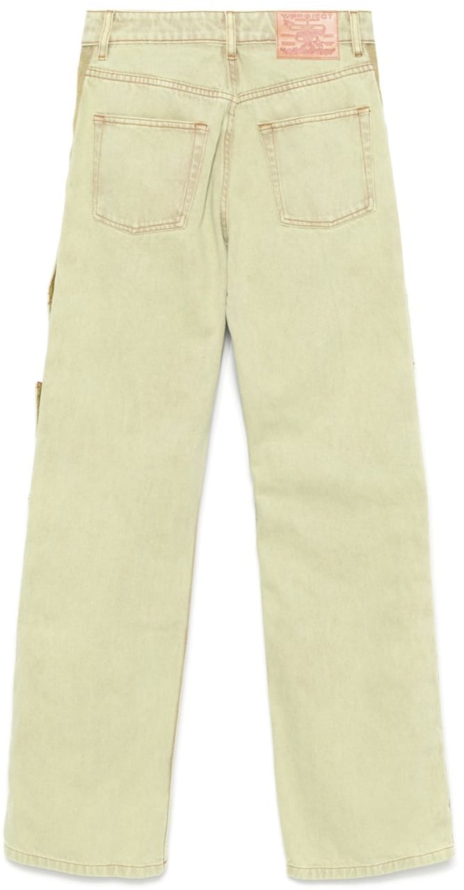 Y-project Velcro Multi Panel Jeans Light Green Groen