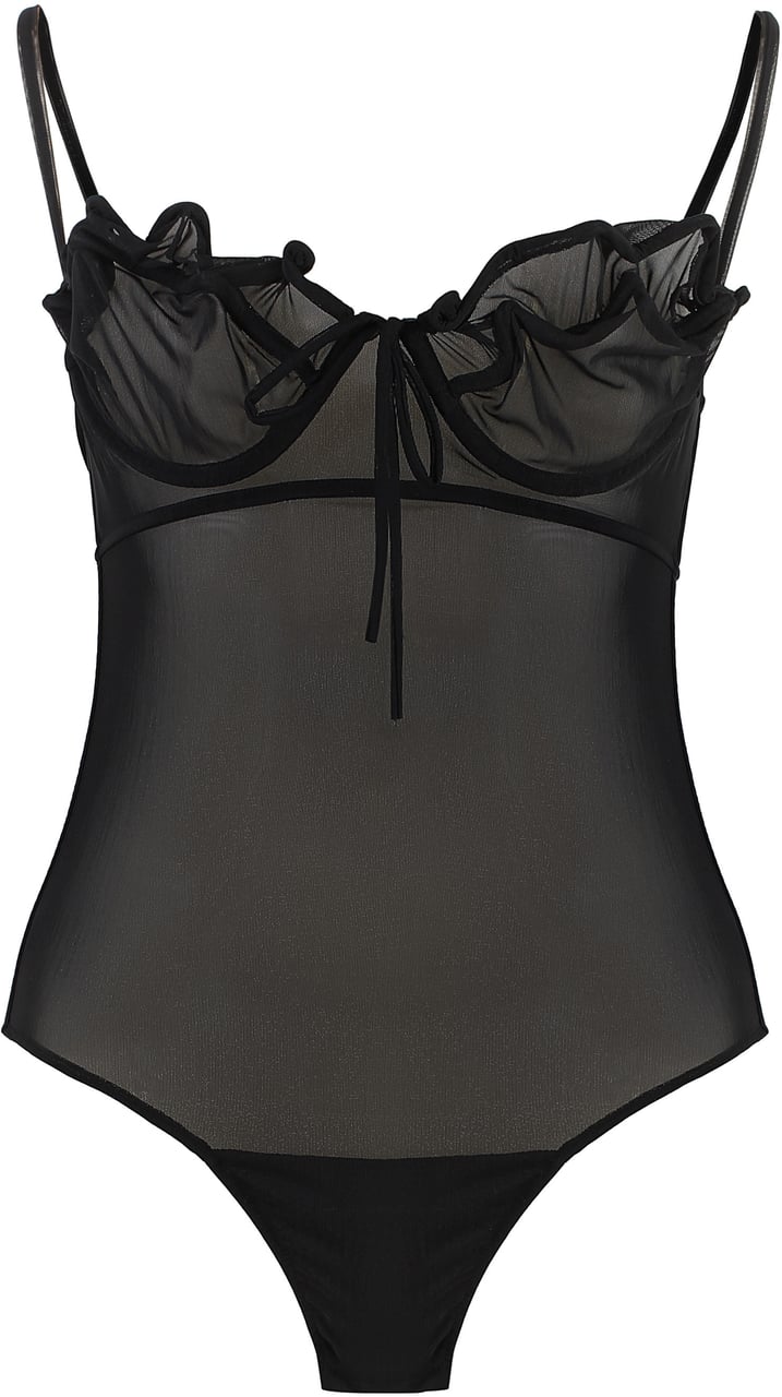 Y-project Tulle bodysuit Zwart