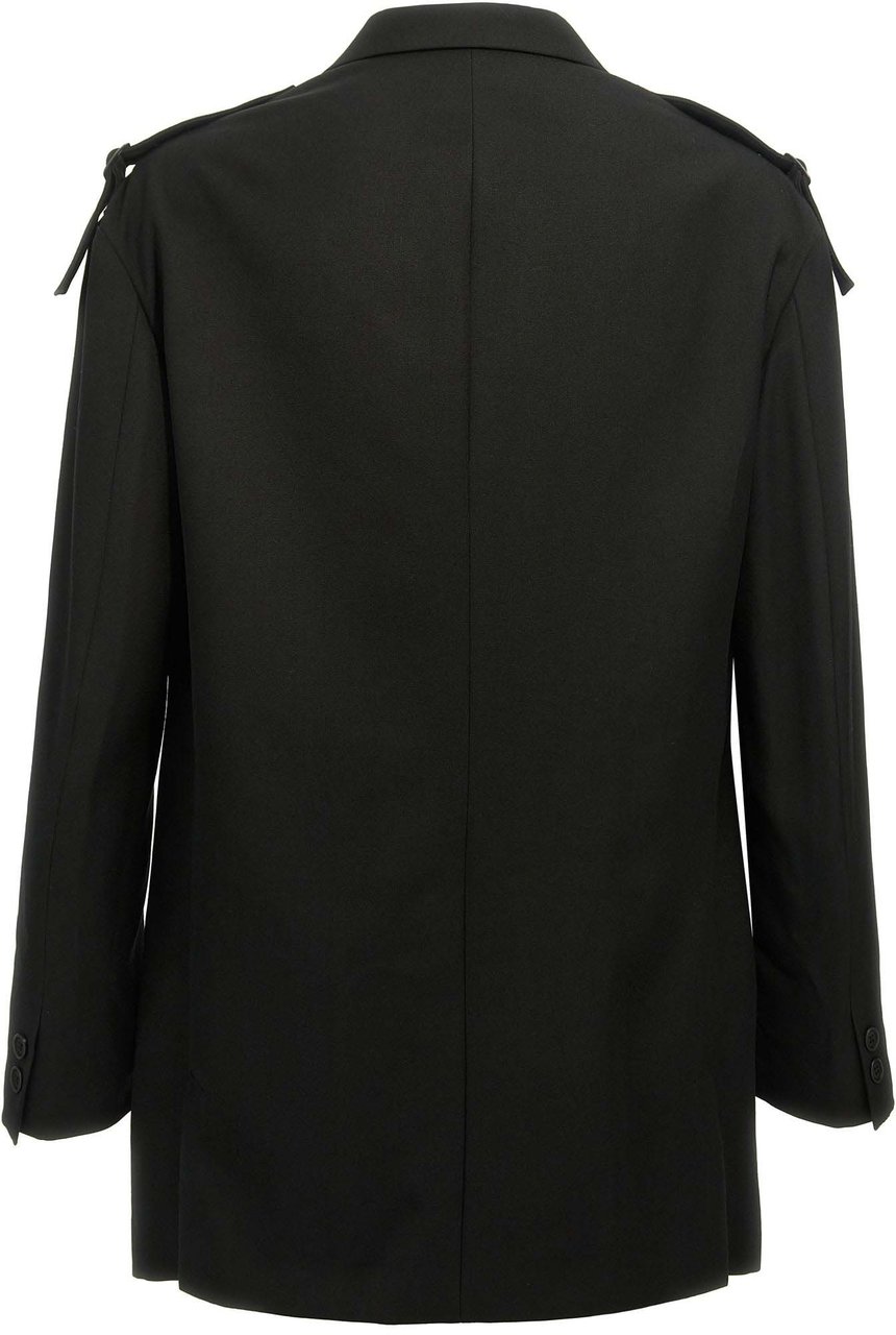 Yohji Yamamoto Black Wool Blazer Zwart
