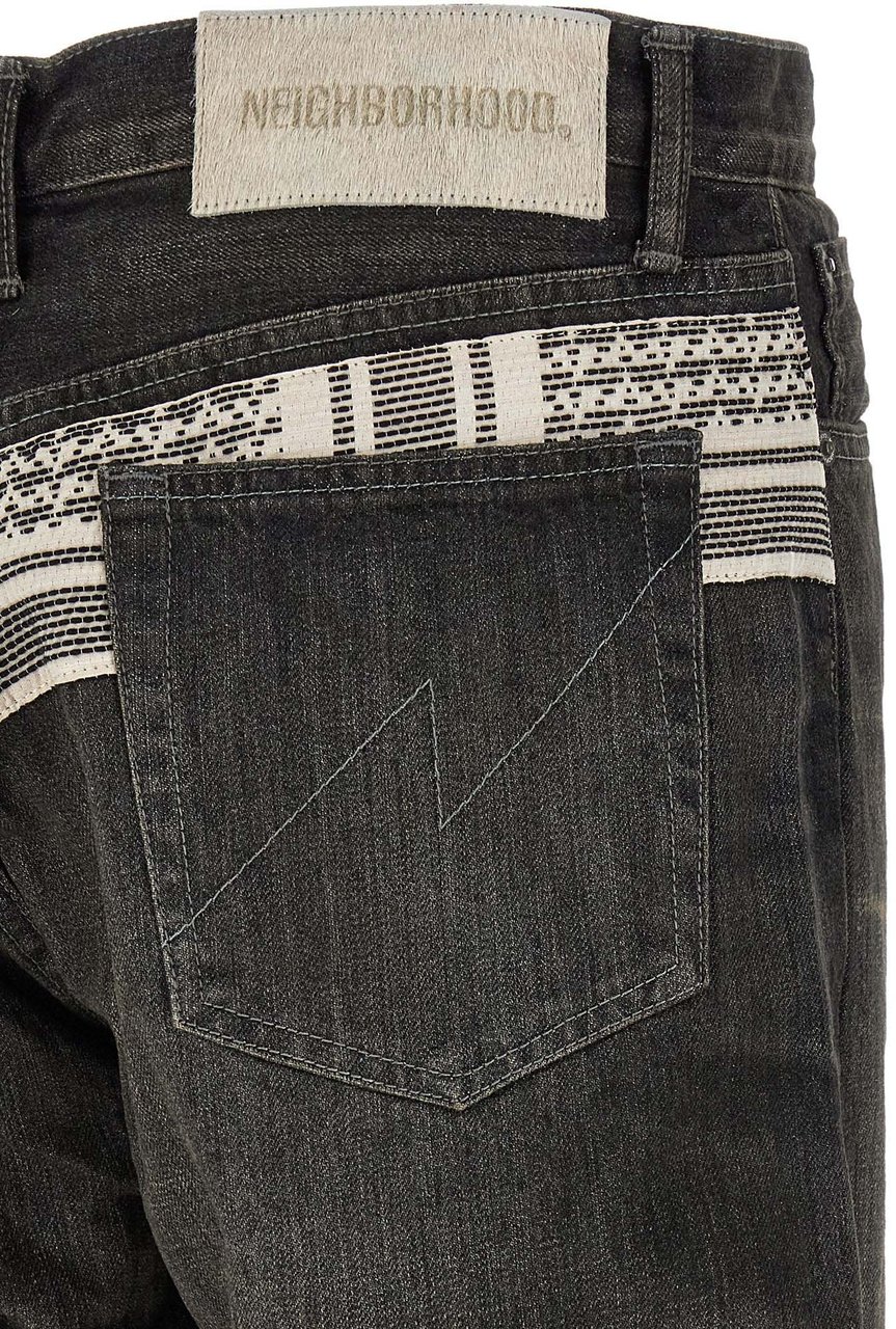 Yohji Yamamoto Black Cotton Tapered Jeans Zwart