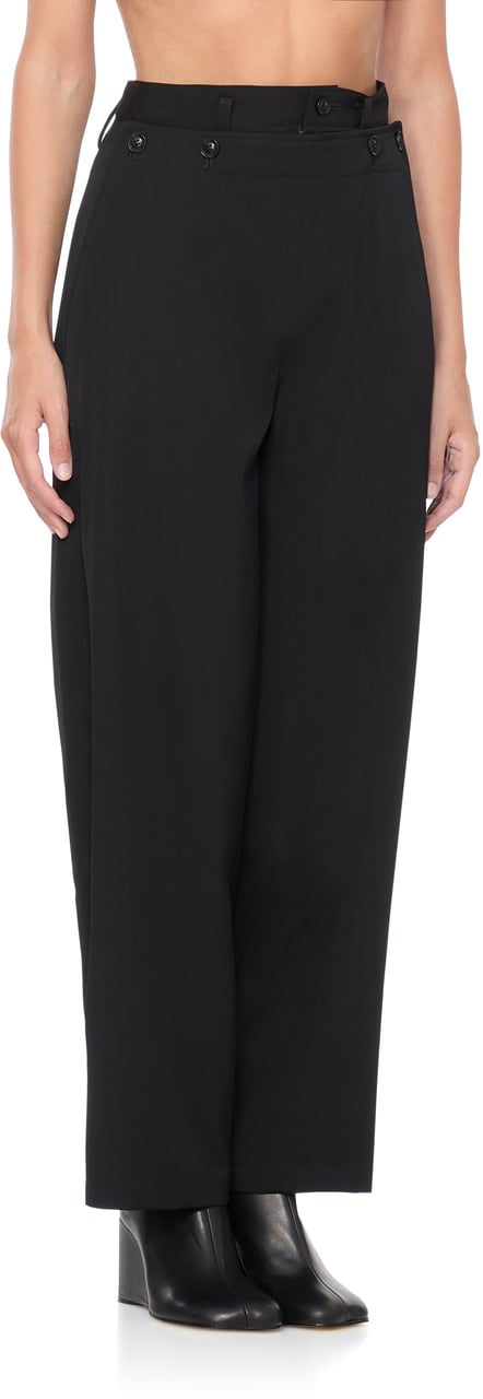 Yohji Yamamoto Trousers Black Zwart