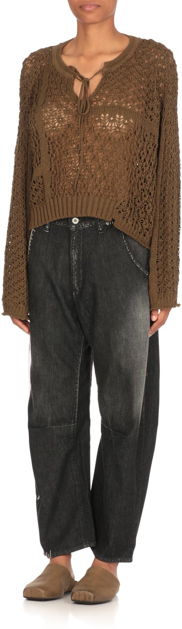 Yohji Yamamoto Sweaters Green Groen
