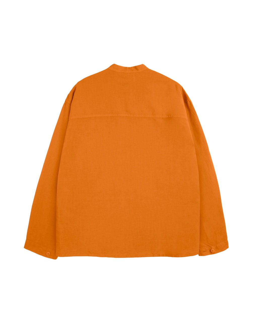 You Must Create Orange Hawkeye Collarless Shirt Oranje