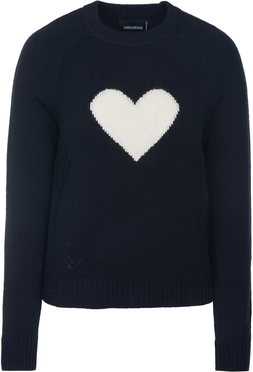 Zadig&Voltaire Zadig & Voltaire LILI WS HEART Pullover schwarz Zwart