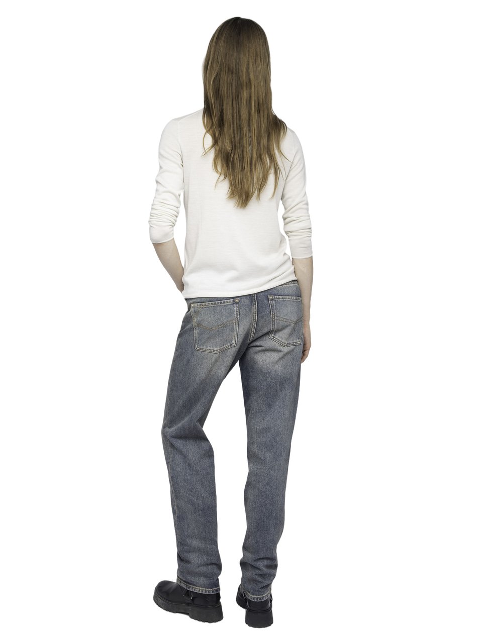Zadig&Voltaire Wool Sweater With Central Graphic Design Wit