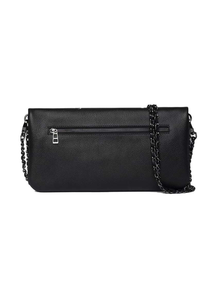 Zadig&Voltaire Textured Black Clutch Bag Zwart