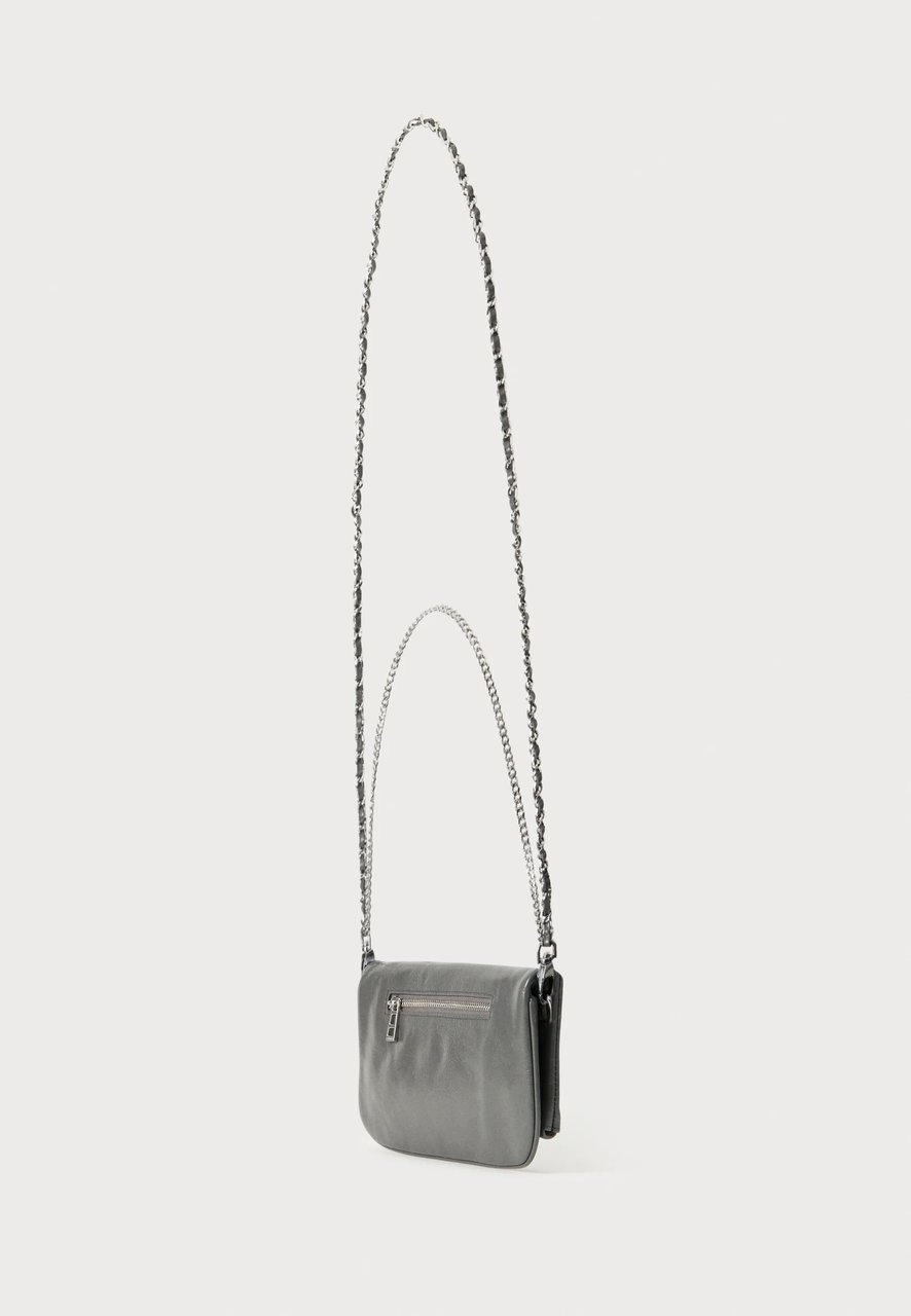Zadig&Voltaire Rectangular Clutch Bag with Graffiti Prints Zwart