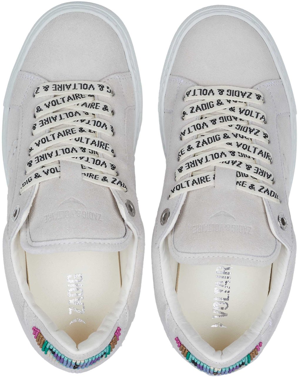 Zadig&Voltaire Zadig & Voltaire LA FLASH FOLK BEADS Sneaker weiß Wit