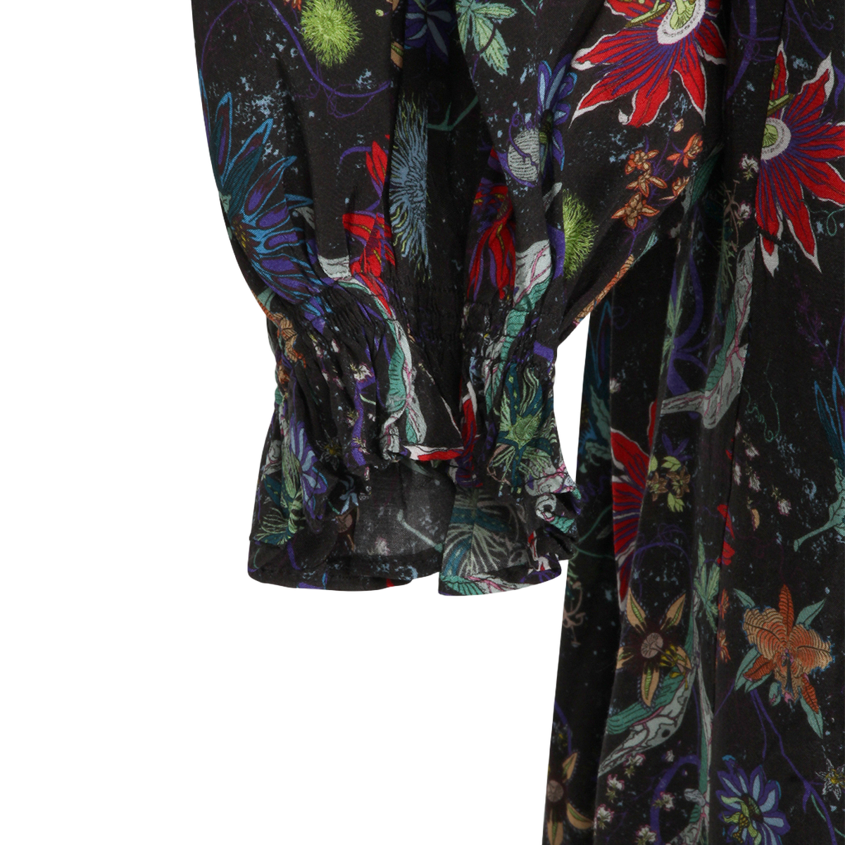 Zadig&Voltaire Intricately Floral Printed Maxi Dress Zwart