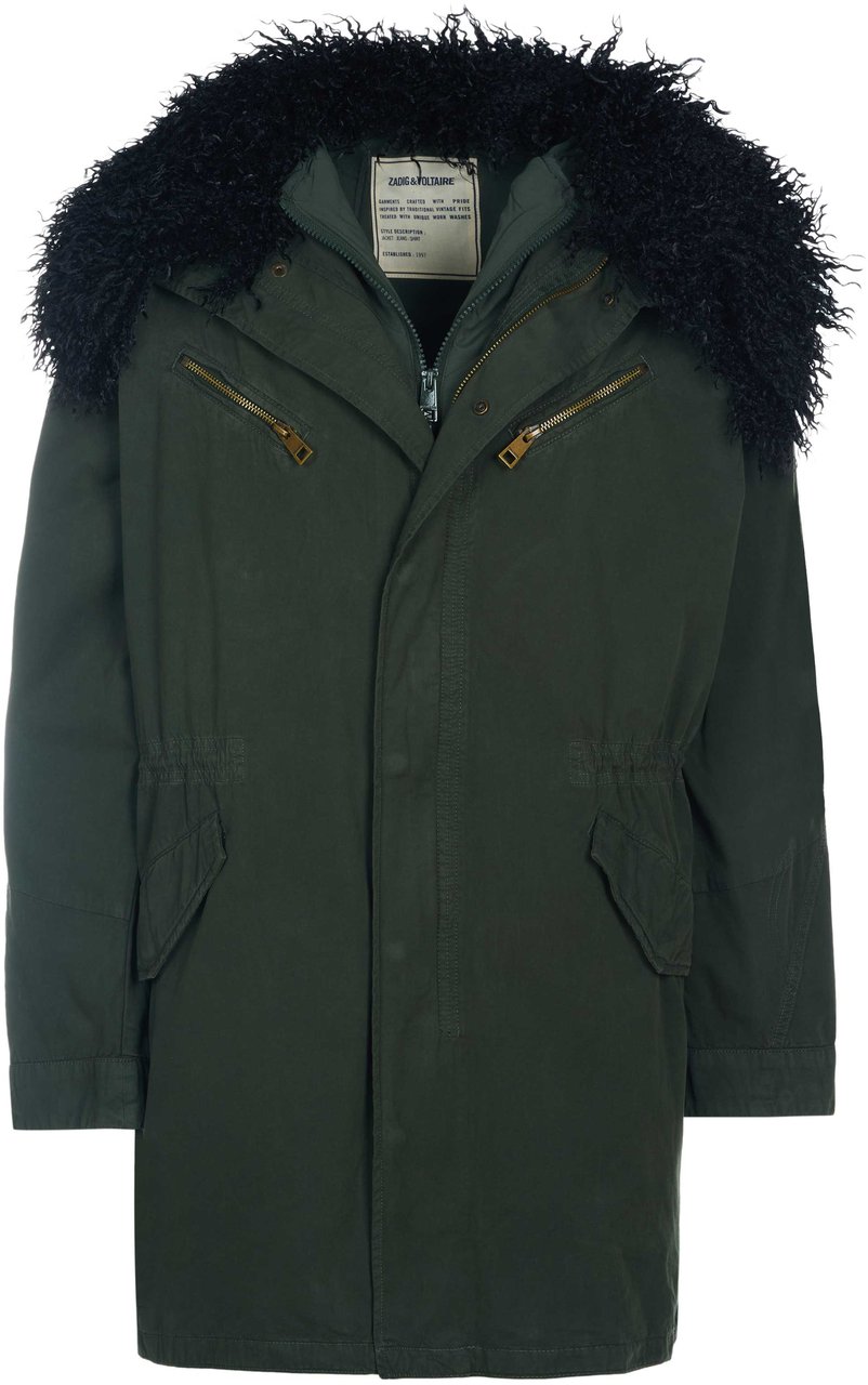Zadig&Voltaire Zadig & Voltaire KIDEA Parka Khaki Groen